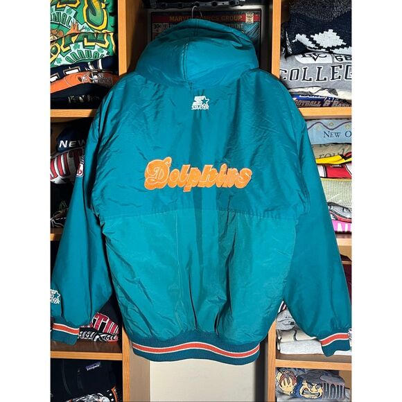 Vintage 90s Starter NFL Miami Dolphins Puffer Jacket - Picture 5 of 8